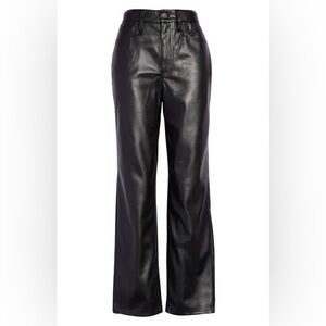 Madewell Perfect Vintage Straight Faux Leather Pants